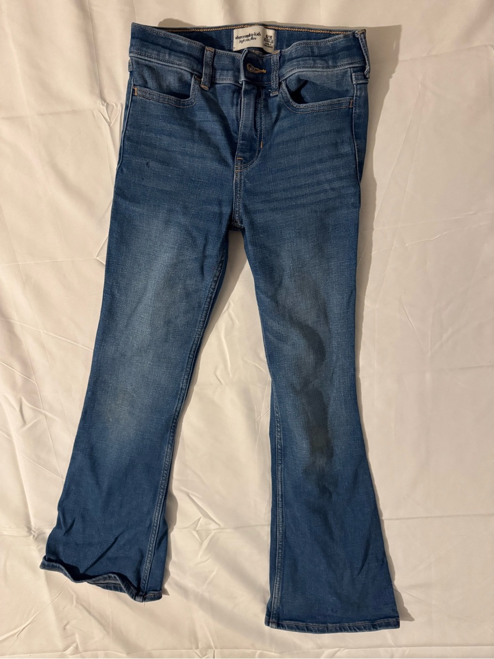 abercrombie kids medium blue flared jeans